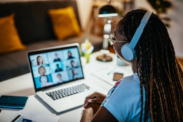 Learner in a live online class